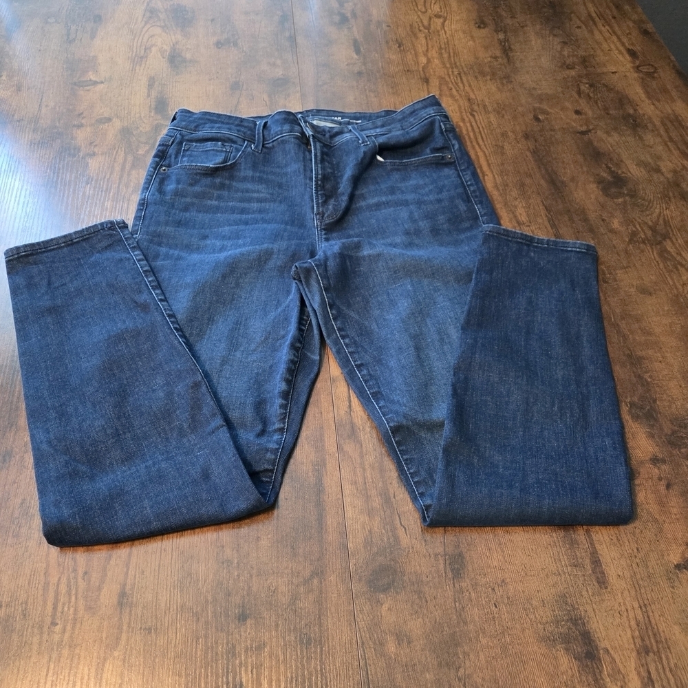 Old Navy Womens Rockstar Built In Sculpt Denim Jeans Dark Blue Wash Size 12 - Picture 5 of 9